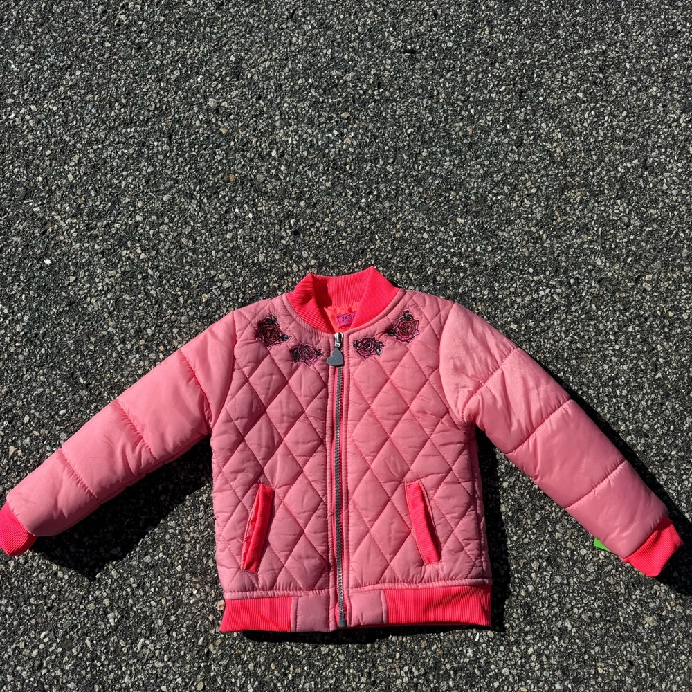 Betsey Johnson size 4 toddler pink coat